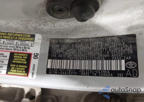 2018 Toyota Corolla Le из США, поврежденный, VIN 2T1BURHE6JC023534